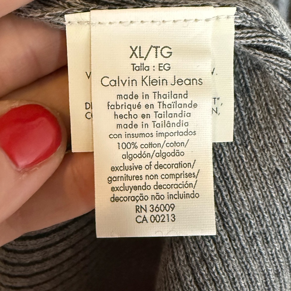 Calvin Klein 1/4 zip sweater • NWT • Men’s XL - Picture 5 of 8